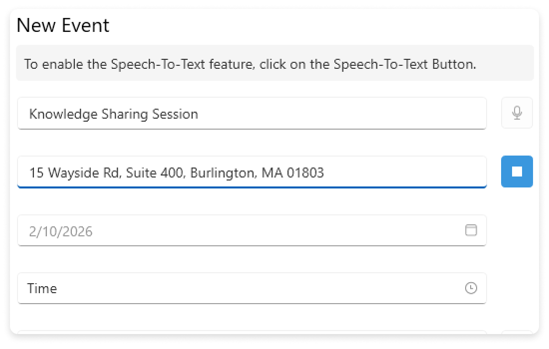 Speech to text button WPF